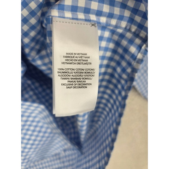 Ralph Lauren Button Down Shirt Mens XL Gingham Check Light Blue White LS NWT $89 - Picture 9 of 12